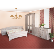 Dormitor Roma Sonoma cu pat 140x200 cm  Dormitor Roma Sonoma cu pat 140x200 cm